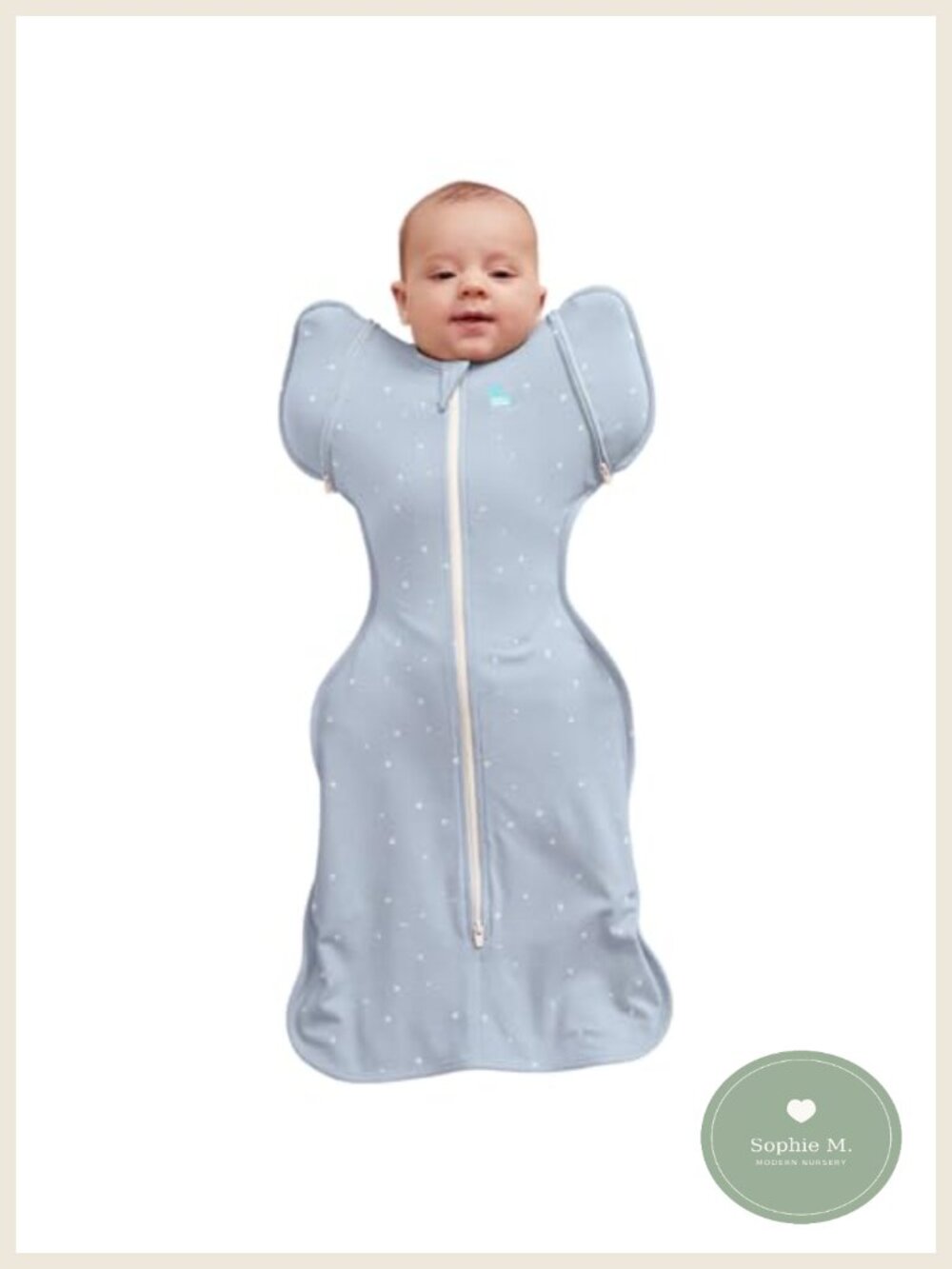 Baby Transition Swaddle Bag 1.0 TOG Zip Off Wings Arms Free Sleep